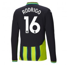 Maglia Manchester City Rodrigo 16 Divisa Trasferta 2024/25 Manica Lunga