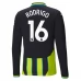 Maglia Manchester City Rodrigo 16 Divisa Trasferta 2024/25 Manica Lunga