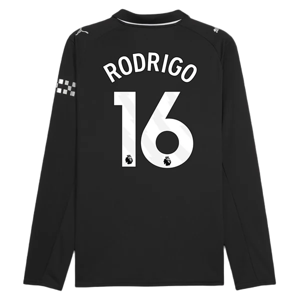 Maglia Manchester City Rodrigo 16 Divisa Trasferta 2025/26 Manica Lunga Maglia Manchester City Rodrigo 16 Divisa Trasferta 2025/26 Manica Lunga