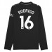 Maglia Manchester City Rodrigo 16 Divisa Trasferta 2025/26 Manica Lunga