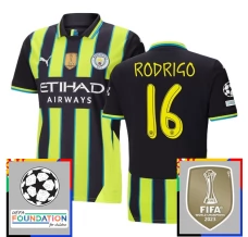 Maglia Manchester City Rodrigo 16 Divisa Trasferta Champions League With Patch 2024/25