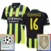 Maglia Manchester City Rodrigo 16 Divisa Trasferta Champions League With Patch 2024/25