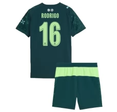 Maglia Manchester City Rodrigo 16 Kit Gara Home Bambino Fourth 2025/26