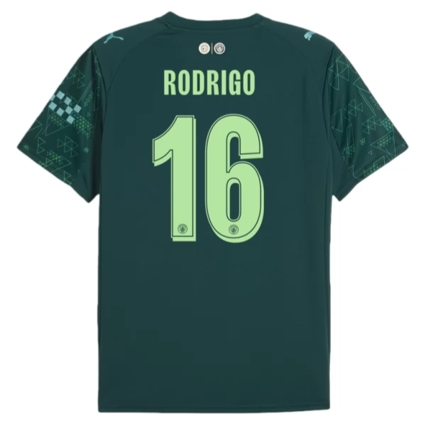 Maglia Manchester City Rodrigo 16 Kit Gara Home Fourth 2025/26 Maglia Manchester City Rodrigo 16 Kit Gara Home Fourth 2025/26