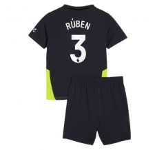 Maglia Manchester City Rúben 3 Bambino Divisa Trasferta 2024/25