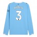 Maglia Manchester City Rúben 3 Divisa Prima 2025/26 Manica Lunga