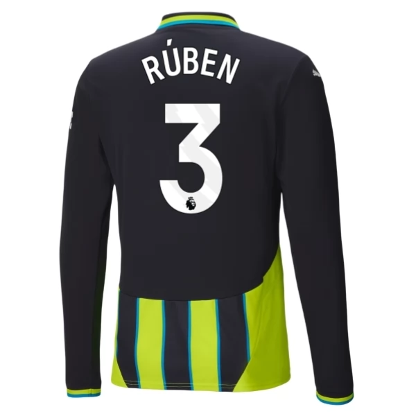 Maglia Manchester City Rúben 3 Divisa Trasferta 2024/25 Manica Lunga Maglia Manchester City Rúben 3 Divisa Trasferta 2024/25 Manica Lunga