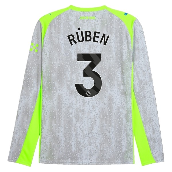 Maglia Manchester City Rúben 3 Kit Gara Third 2025/26 Maniche Lunghe Maglia Manchester City Rúben 3 Kit Gara Third 2025/26 Maniche Lunghe