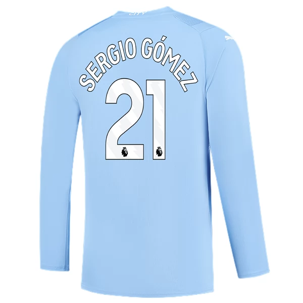 Maglia Manchester City Sergio Gómez 21 Divisa Prima 2023/24 Manica Lunga Maglia Manchester City Sergio Gómez 21 Divisa Prima 2023/24 Manica Lunga