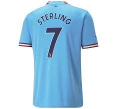 Maglia Manchester City Sterling 7 Divisa Prima 2022/23 Maglia Manchester City Sterling 7 Divisa Prima 2022/23
