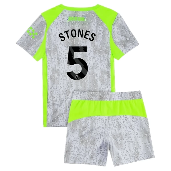 Maglia Manchester City Stones 5 Bambino Divisa Terza 2025/26 Maglia Manchester City Stones 5 Bambino Divisa Terza 2025/26