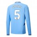 Maglia Manchester City Stones 5 Divisa Prima 2024/25 Manica Lunga