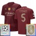Maglia Manchester City Stones 5 Divisa Terza Champions League With Patch 2024/25
