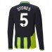 Maglia Manchester City Stones 5 Divisa Trasferta 2024/25 Manica Lunga