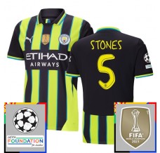Maglia Manchester City Stones 5 Divisa Trasferta Champions League With Patch 2024/25