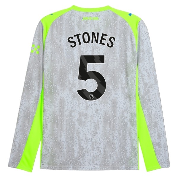 Maglia Manchester City Stones 5 Kit Gara Third 2025/26 Maniche Lunghe Maglia Manchester City Stones 5 Kit Gara Third 2025/26 Maniche Lunghe