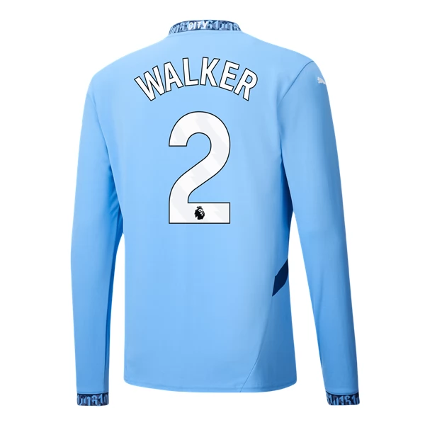 Maglia Manchester City Walker 2 Divisa Prima 2024/25 Manica Lunga Maglia Manchester City Walker 2 Divisa Prima 2024/25 Manica Lunga
