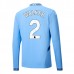 Maglia Manchester City Walker 2 Divisa Prima 2024/25 Manica Lunga