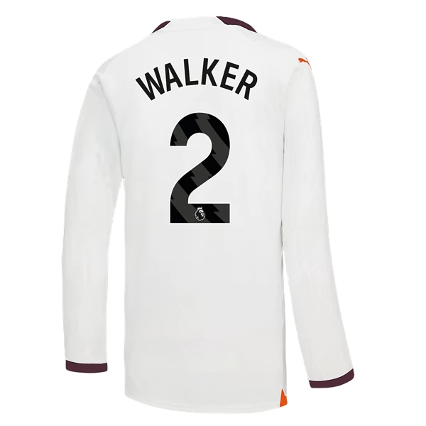 Maglia Manchester City Walker 2 Divisa Trasferta 2023/24 Manica Lunga Maglia Manchester City Walker 2 Divisa Trasferta 2023/24 Manica Lunga