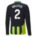 Maglia Manchester City Walker 2 Divisa Trasferta 2024/25 Manica Lunga