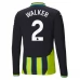 Maglia Manchester City Walker 2 Divisa Trasferta 2024/25 Manica Lunga
