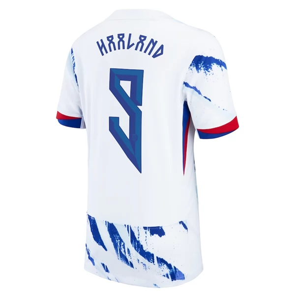 Maglia Norvegia Haaland 9 Divisa Trasferta 2024 Maglia Norvegia Haaland 9 Divisa Trasferta 2024