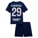 Maglia Paris Saint Germain B.Barcola 29 Bambino Divisa Prima 2025/26