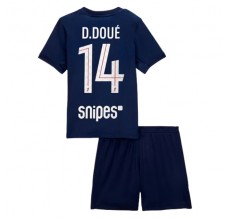 Maglia Paris Saint Germain D.Doue 14 Bambino Divisa Prima 2025/26