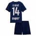 Maglia Paris Saint Germain D.Doue 14 Bambino Divisa Prima 2025/26