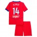 Maglia Paris Saint Germain D.Doué 14 Bambino Divisa Terza 2025/26