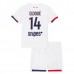 Maglia Paris Saint Germain D.Doue 14 Bambino Divisa Trasferta 2025/26