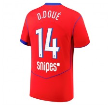 Maglia Paris Saint Germain D.Doué 14 Divisa Terza 2025/26