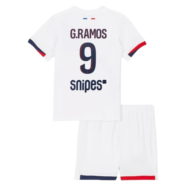 Maglia Paris Saint Germain G.Ramos 9 Bambino Divisa Trasferta 2025/26 Maglia Paris Saint Germain G.Ramos 9 Bambino Divisa Trasferta 2025/26