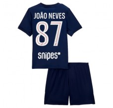 Maglia Paris Saint Germain João Neves 87 Bambino Divisa Prima 2025/26