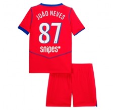 Maglia Paris Saint Germain João Neves 87 Bambino Divisa Terza 2025/26