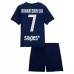 Maglia Paris Saint Germain Kvaratskhelia 7 Bambino Divisa Prima 2025/26