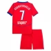 Maglia Paris Saint Germain Kvaratskhelia 7 Bambino Divisa Terza 2025/26