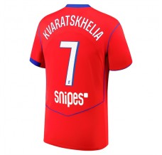 Maglia Paris Saint Germain Kvaratskhelia 7 Divisa Terza 2025/26