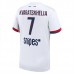 Maglia Paris Saint Germain Kvaratskhelia 7 Divisa Trasferta 2025/26