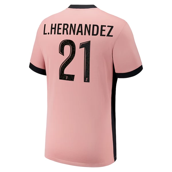 Maglia Paris Saint Germain L.Hernandez 21 Divisa Terza 2024/25 Maglia Paris Saint Germain L.Hernandez 21 Divisa Terza 2024/25