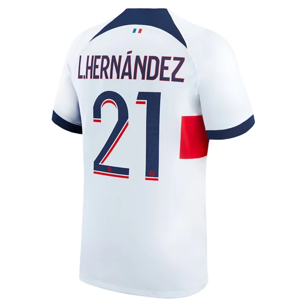 Maglia Paris Saint-Germain L.Hernandez 21 Divisa Trasferta 2023/24 Maglia Paris Saint-Germain L.Hernandez 21 Divisa Trasferta 2023/24