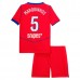 Maglia Paris Saint Germain Marquinhos 5 Bambino Divisa Terza 2025/26