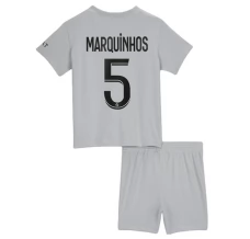Maglia Paris Saint-Germain Marquinhos 5 Bambino Divisa Trasferta 2022/23 Maglia Paris Saint-Germain Marquinhos 5 Bambino Divisa Trasferta 2022/23