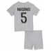 Maglia Paris Saint-Germain Marquinhos 5 Bambino Divisa Trasferta 2022/23 Maglia Paris Saint-Germain Marquinhos 5 Bambino Divisa Trasferta 2022/23