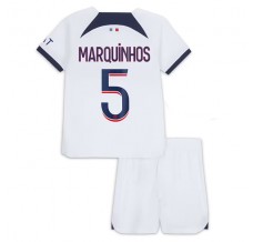 Maglia Paris Saint-Germain Marquinhos 5 Bambino Divisa Trasferta 2023/24