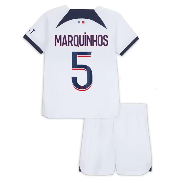 Maglia Paris Saint-Germain Marquinhos 5 Bambino Divisa Trasferta 2023/24 Maglia Paris Saint-Germain Marquinhos 5 Bambino Divisa Trasferta 2023/24