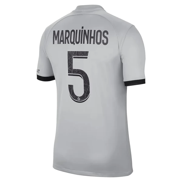 Maglia Paris Saint-Germain Marquinhos 5 Divisa Trasferta 2022/23 Maglia Paris Saint-Germain Marquinhos 5 Divisa Trasferta 2022/23