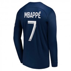 Maglia Paris Saint-Germain Mbappé 7 Divisa Prima 2022/23 Manica Lunga