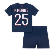 Maglia Paris Saint-Germain N.Mendes 25 Bambino Divisa Prima 2023/24