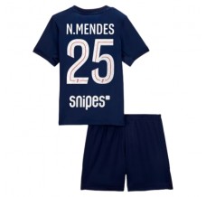 Maglia Paris Saint Germain N.Mendes 25 Bambino Divisa Prima 2025/26